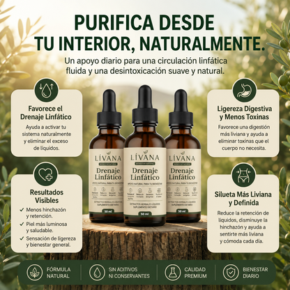 LÍVANA: Drena Naturalmente la Hinchazón del Rostro, Abdomen y Piernas