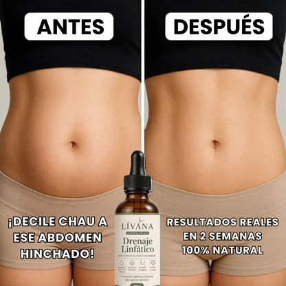 LÍVANA: Drena Naturalmente la Hinchazón del Rostro, Abdomen y Piernas